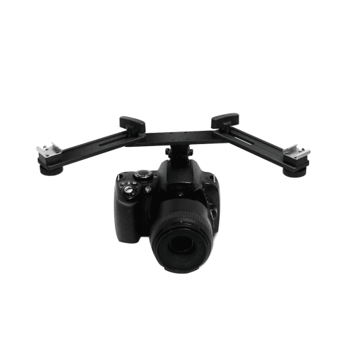 Support double griffe pour flash vidéo à double vitesse pour appareils photo reflex numériques macro 1