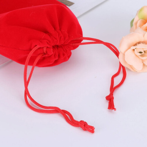 Flannel Drawstring Pocket Jewelry Small Cloth Bag Drawstring Storage Bag 2
