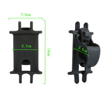 2 soportes de gel de sílice para teléfono móvil para manillar de bicicleta
