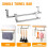 TQEHS Rust Resistant Towel Holders, Silver 4