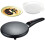 8 Inch Electric Crepe Maker with Non Stick Surface, Auto Temperature Control, Long Handle, Batter Bowl 1