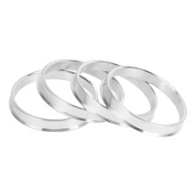 60.1mm to 65.1mm Aluminum Alloy Hub Centric Rings for Precise Hub Alignment and Vibration Reduction, 4 Pcs