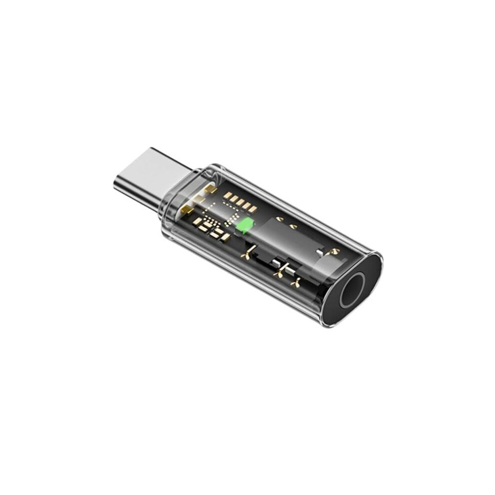 Usb C To 3.5Mm Audio Adapter Clear Stereo Sound Plug And Play Type C Headphone Jack Converter 9099447276766
