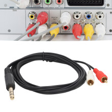 6,35 mm auf 2RCA Stereo Kabel 1,5 m Male zu Linken Rechts Kanal Adapter