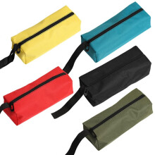 5 Pack Heavy Duty Waterproof Canvas Tool Pouch Set with Zipper, Small MultiPurpose Organizer Bags