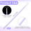 200 Pcs Disposable Micro Applicator Brushes for Eyelash Extensions, Precision Long Tip Microswabs, Light Purple 5