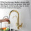 Touch Sensor Kitchen Faucet with 3 Function Pull Down Gold Mixer Tap for Hot Cold Filtered Water 2