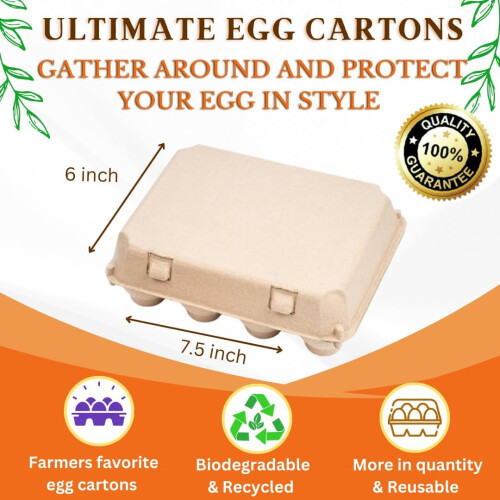 Reusable Egg Cartons 12 Count EcoFriendly Biodegradable Durable Storage for Kitchen and Crafts 2