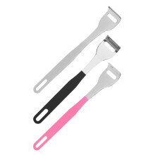 3Pcs Stainless Steel Tongue Scraper Tongue Coating Cleaning Tool Tongue Coating Scraper Black Pink Silver