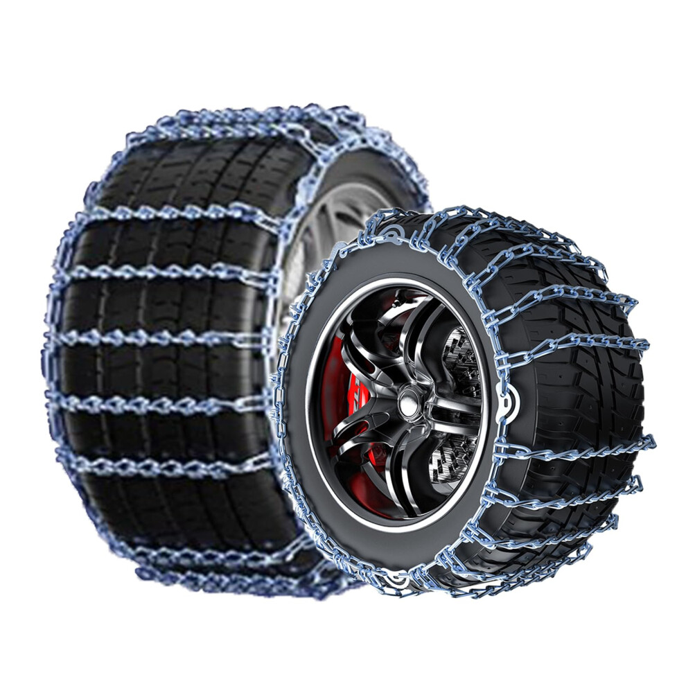 Snow Chains For Trucks 175/75R13 Heavy Duty Antiskid Tire Chains 2Pcs For Winter Driving 9365369217843