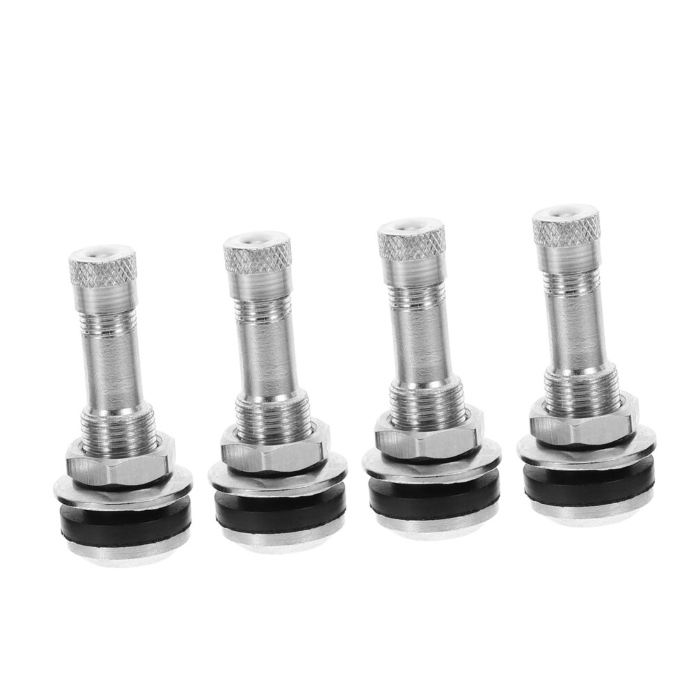 Tire Valve Stem Extensions Kit With Secure Airtight Seal For Tubeless Car Tires, 4Pcs Set 9365369217850