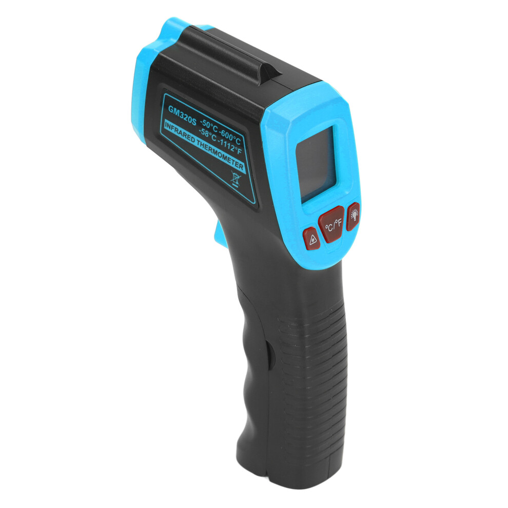 Digital Infrared Temperature Gun - 50~600, Blue, Non-Contact 3021381930554