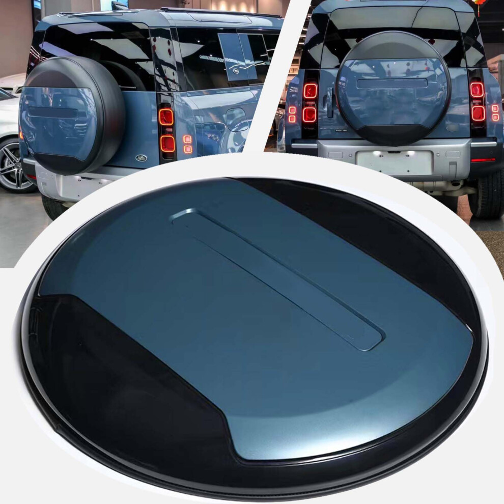 Spare Tire Cover For Land Rover Defender 20202024 Weatherproof Uv Protection Abs Pvc Leather Tasman Blue 9164114871480