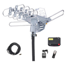 Outdoor HDTV Antenna 150 Miles Long Range with 360 Rotation and Dual TV Output