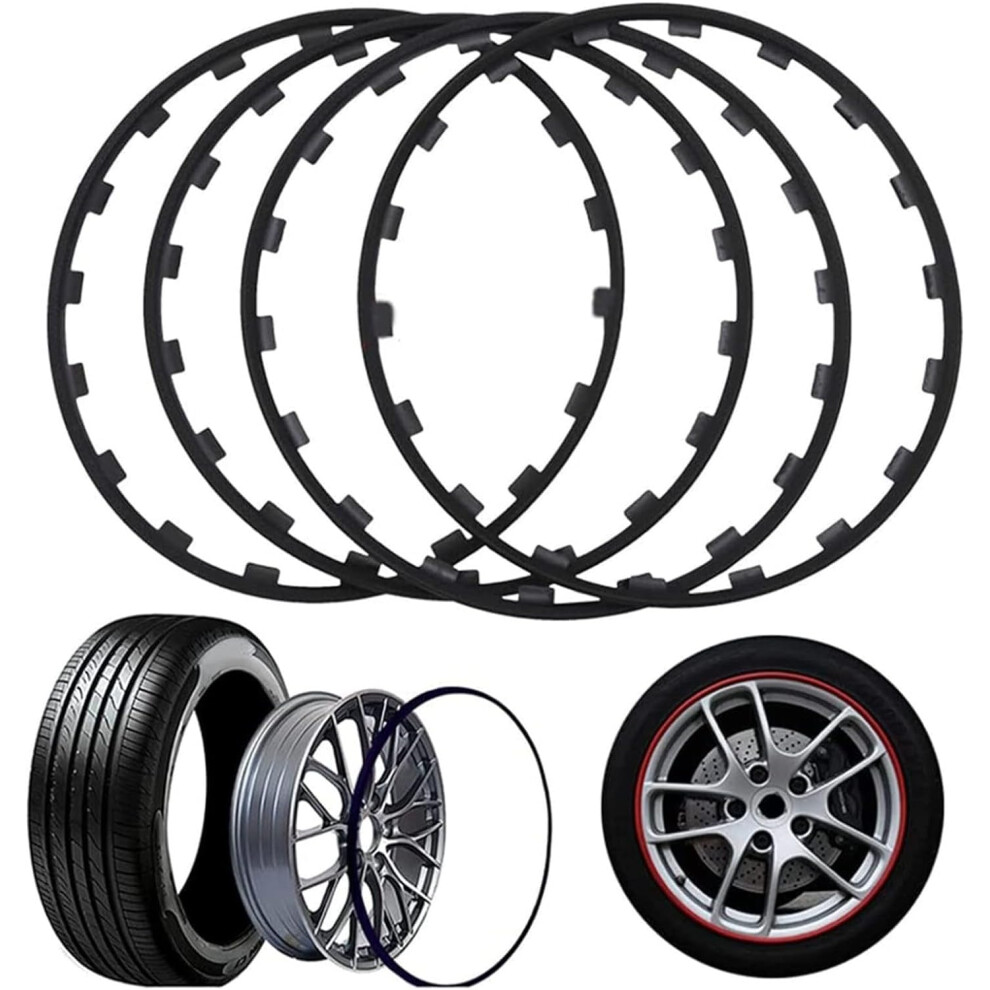 20 Inch Wheel Rim Protectors, Antiscratch Car Wheel Protection Rings, Impact Resistant Nylon Guard For Porsche 9070919159381
