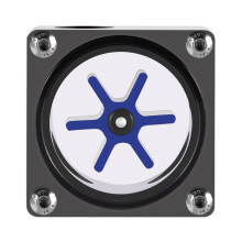 NIKOU 6 Way Meter 3 Ways Water Meter, G1/4 Thread Indicator for PC Water Cooling System, Acrylic + POM,Black