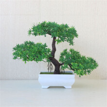 Miayilima Artificial Bonsai Tree, Realistic Plastic Desk Decor with Natural Appearance & Texture, Perfect for Home & Office