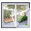Durable Window Screen Mesh with Black or White Edges for Home Ventilation, Easy Install (60x80cm) 1