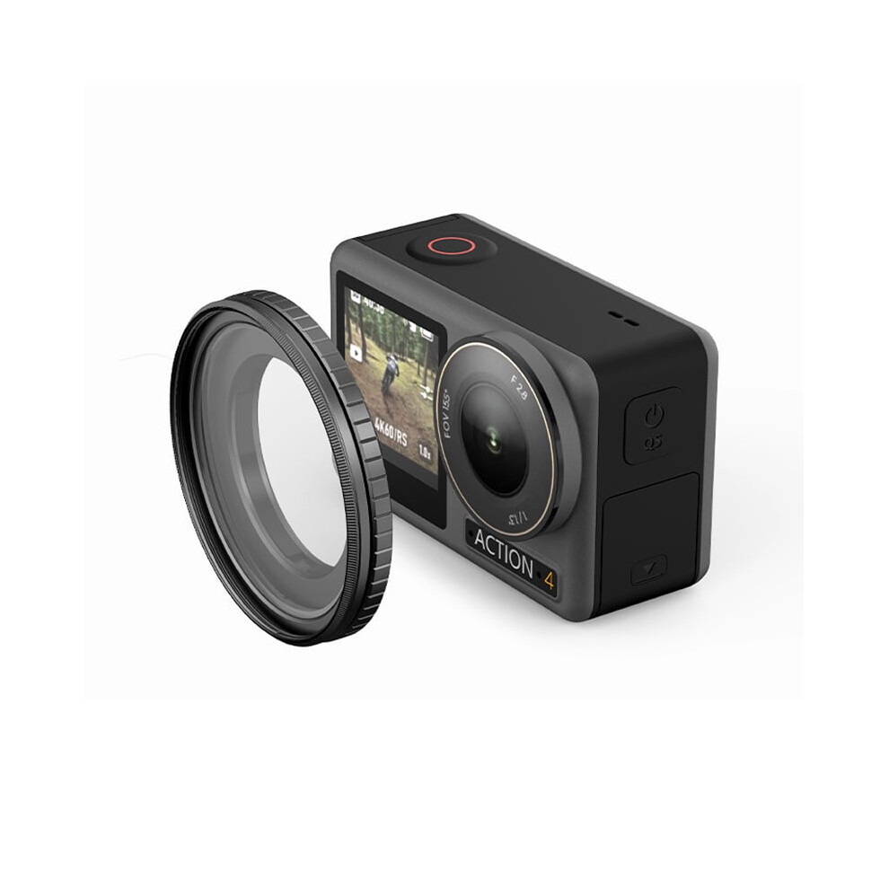 Lens Filter Holder For Dji Action4, Aluminum Alloy Frame Compatible With 49Mm Filters, Lightweight & Durable Protection 9138057694864