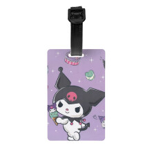 Cute Mewtwo Pokemon Luggage Tag For Suitcase Decorations Supplies Gift Women Men Boy Girl Steel Loop With Privacy Cover Id Label