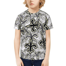 NOS_Saints Boys and Girls Short Sleeve Shirt for Youth Sports Football Team for Baseball Fans Gifts
