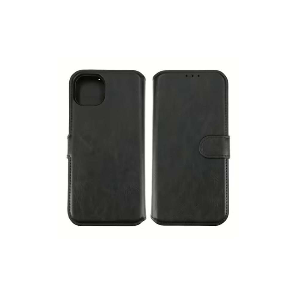 Compatible With Iphone 15 Plus Wallet Case Magnet Rvelon - Black 9138057695908