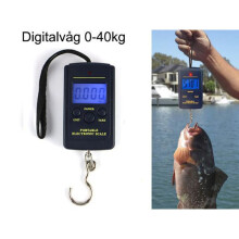 Digital scale fishing scale 0 - 40kg also for luggage etc. Black