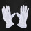 2 Pair Protective Anti-Slip White Cotton Work Driving Gloves 2