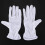 2 Pair Protective Anti-Slip White Cotton Work Driving Gloves 3