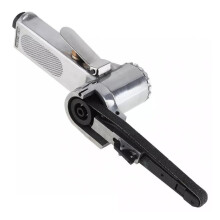 Belt Sander Air Pneumatic Angle Grinder with 1/4in Inlet for Metal Wood Sanding Set Silver