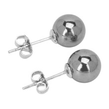 8 mm Terahertz Energie-Steinen Ohrstecker für Damen und Herren