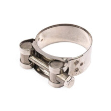 Motorcycle Exhaust Clamp Stainless Steel Corrosion Resistant Adjustable Band Clip 3639mm