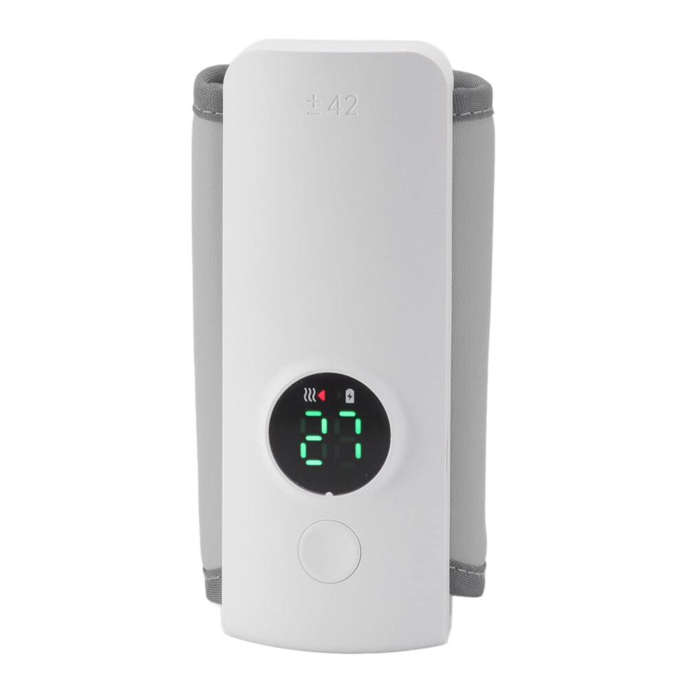 Portable Bottle Warmer USB Rechargeable Baby Milk Warmer with LED Temperature Display and Adjustable Strap