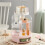 Living And Home Tabletop Rotating Cosmetic Storage Organiser, Pink 1