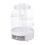 Living And Home Tabletop Rotating Cosmetic Storage Organiser, White 3