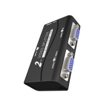 VGA Splitter Dual Monitor Video Adapter with Signal Amplifier for Resolution Displays