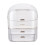 Living And Home Clear Tabletop Cosmetic Storage Organiser 4