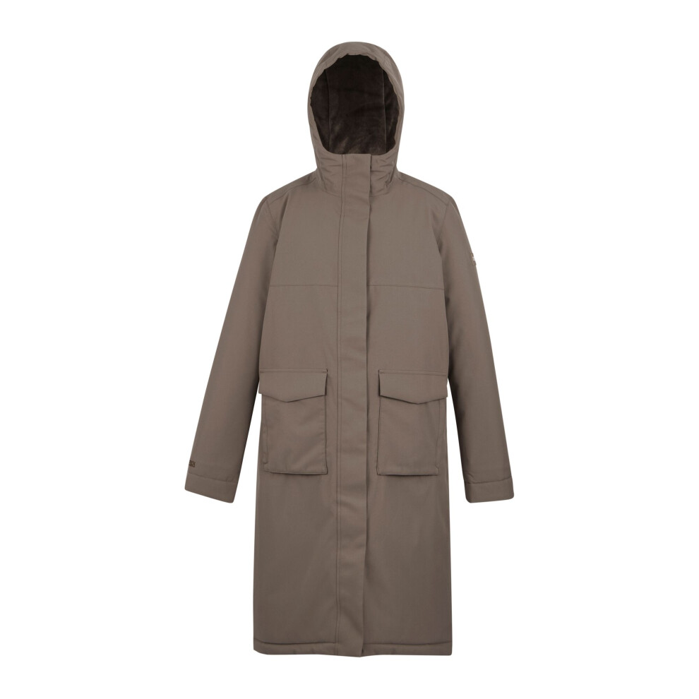 New Regatta Women's (18 Uk, Mocha/Cocoa) / Yarli Longline Waterproof Jacket Multicoloured