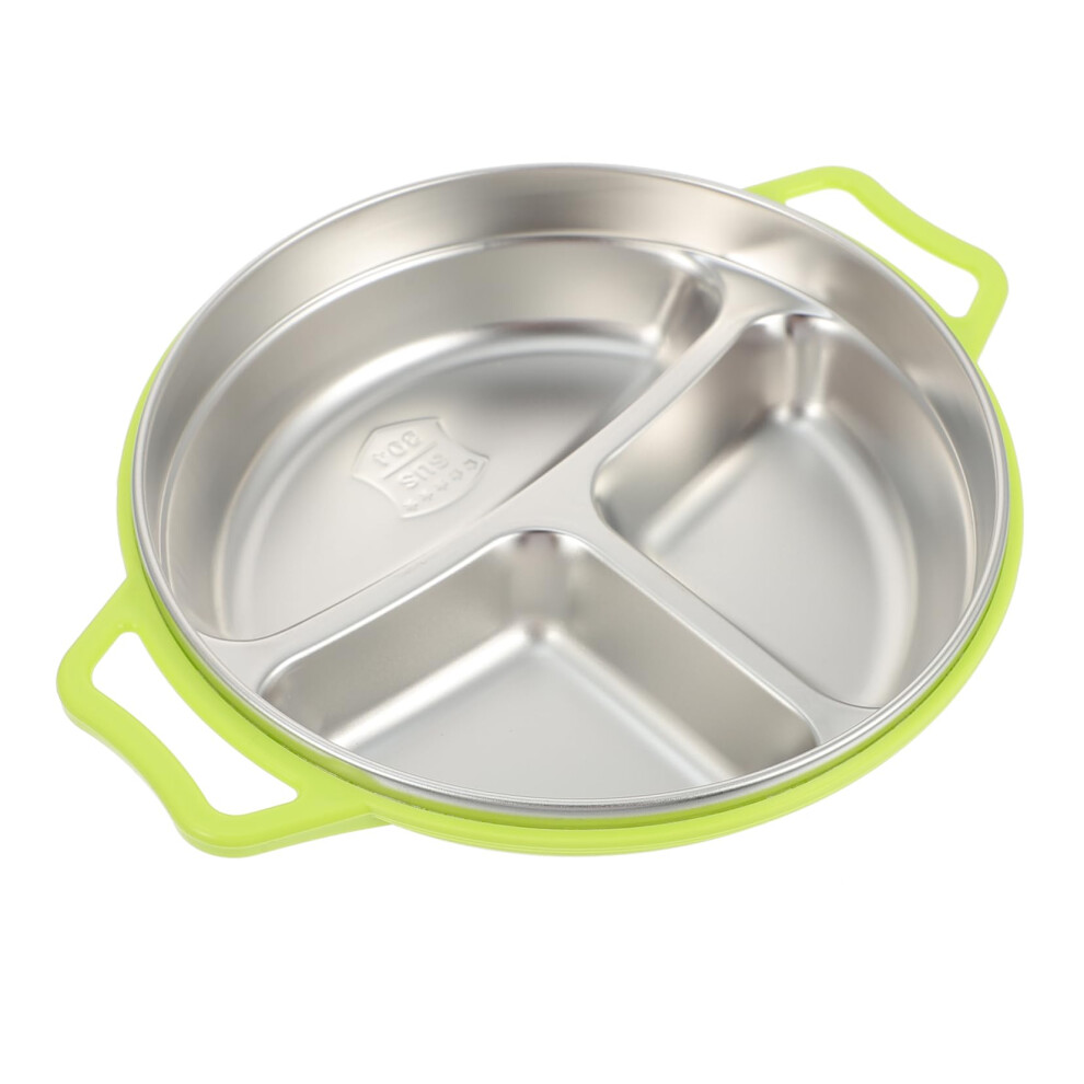 Stainless Steel Divided Dinner Plate for Kids, Easy Clean Tray for Healthy Meal Portions