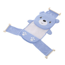 Baby Bath Seat with NonSlip Mesh and Adjustable Strap Support for Sink or Tub