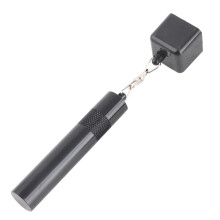 Tragbarer Billard Queue Kreidehalter 150x18mm Aluminium TPU Schwarz