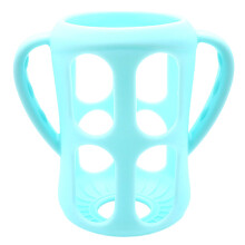 Baby Bottle Handle Sleeve with Secure Grip and ShockAbsorbing Base for 125/160/240ml Feeding Bottle