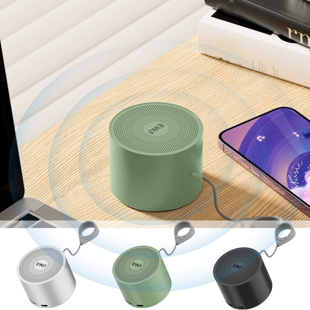 Jacenvly 2024 New Bluetooth Speaker With Wireless Subwoofer, Portable Outdoor Backpack Speaker, Metal Mini Steel Cannon 9138057701661