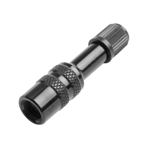 Bicycle front fork rear bladder style gas extension conversion nozzle Black 1