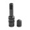 Bicycle front fork rear bladder style gas extension conversion nozzle Black 4