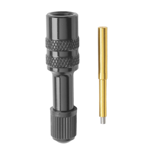Bicycle front fork rear bladder style gas extension conversion nozzle Black 2