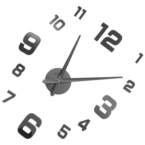1 Set Wall Mount Clock Silent Wall Clock Acrylic Wall Clock Modern DIY Wall Clock without Battery