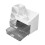 Living And Home Modern Multi-Compartment Cosmetic Storage Organiser with Drawers, White 5