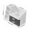 Living And Home Modern Multi-Compartment Cosmetic Storage Organiser with Drawers, White 6