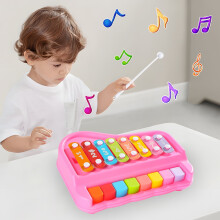 Botrong Baby Xylophone Toys for 6 Months Kids, 2 in 1 Musical Instrument Toy for 8 9 12 18 Months Toddlers, Birthday Gifts for Age 1 2 Year Old Boys